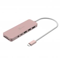 J5create - Eco-Friendly USB-C Multi-Port Hub With Power Delivery - Rose - Computers