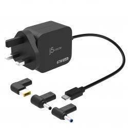 J5create - 67W GaN PD USB-C Mini Charger With 3 Types Of DC Connector - EU - Electronics