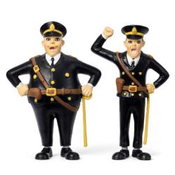 Pippi Longstocking - Constable Kling and Constable Klang Figures (18100) - Toys