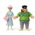 Pippi Longstocking - Efraim & Miss Prysselius Figures (18101) - Toys