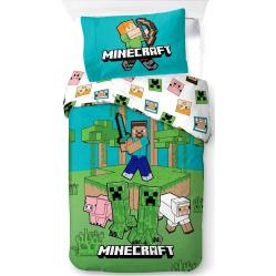 Bed Linen - Adult Size 140 x 200 cm - Minecraft Jungle Explore (1029465) - Baby and Children