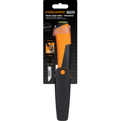 Fiskars - Heavy Duty Knife with Sharpener - Tools and Home Improvements