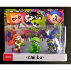 Nintendo Amiibo Splatoon Inkling Girl Squid Boy Triple Pack 3 Figures - Video Games and Consoles