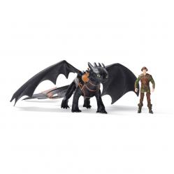 Dragons Movie - Viking and Deluxe Dragon - Toothless + Hiccup - Toys