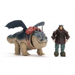 Dragons Movie - Viking and Deluxe Dragon - Gronckle + Fishlegs - Toys