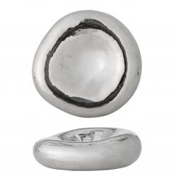 Bloomingville - Shine Bowl - Silver - Stoneware - Home and Kitchen