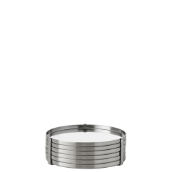 Stelton - Arne Jacobsen coaster - Steel - Ø 8.5 cm - Home and Kitchen