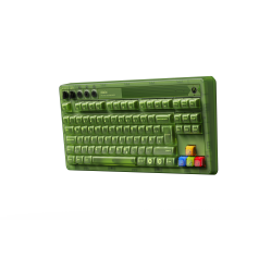 8Bitdo - Mechanical Keyboard Xbox Ed ISO (UK) - Green - 87 Keys Layout - Computers