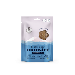 Monster Pet Food - Dog Dental Chew Vegetarian - Large - 270 g (7 pcs) - Pet Supplies