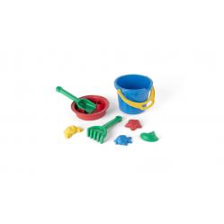 Dantoy - Classic Recycled blue bucket set in net (1433) - Toys
