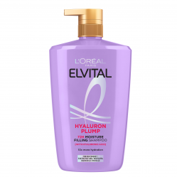 L'Oréal - L'Oréal Paris Elvital Hyaluron Plump Shampoo for dehydrated hair - 1000 ml - Beauty