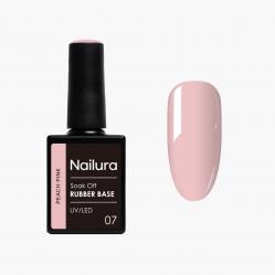 Nailura - Rubber Base 7 - Peach Pink - 10 ml - Beauty