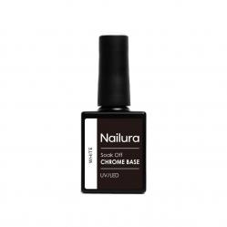 Nailura - Chrome Base White Gel - White - 10 ml - Beauty