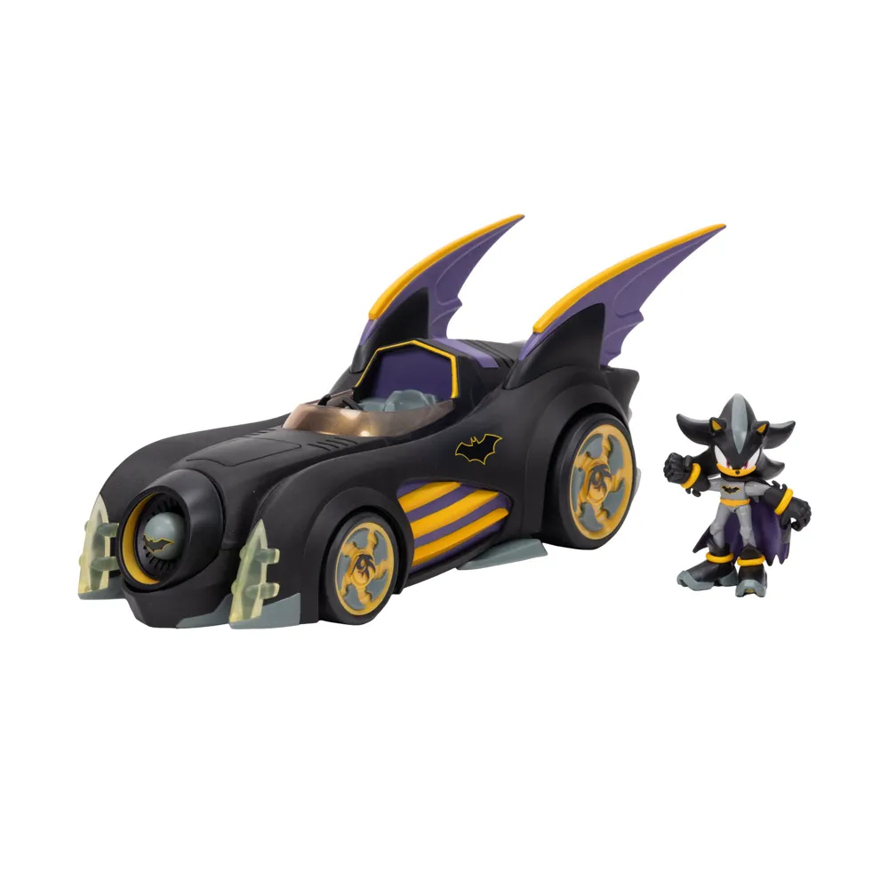 DC x Sonic the Hedgehog - Shadow 2.5" + Batmobile (429114) - Toys