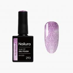 Nailura - Gel Polish 293 Blush Sparkle - Soft, Light Pink with a Whisper of Purple - 10 ml - Beauty