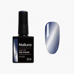 Nailura - Gel Polish 304 - Navy Cat Eye - Navy Blue - 10 ml - Beauty