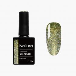 Nailura - Gel Polish 316 - Sparkling Yellow Green - 10 ml - Beauty