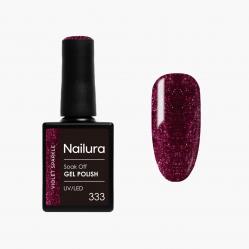 Nailura - Gel Polish 333 - Violet Sparkle - 10 ml - Beauty
