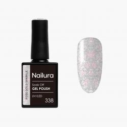 Nailura - Gel Polish 338 - Rose Gold Sparkle - 10 ml - Beauty