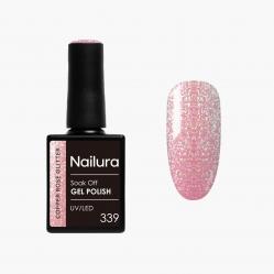 Nailura - Gel Polish 339 - Copper Rose Glitter - 10 ml - Beauty