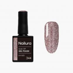 Nailura - Gel Polish 344 - Rose Gold Shimmer - 10 ml - Beauty