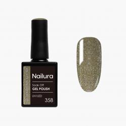 Nailura - Gel Polish 358 - Golden Bronze Glitter - 10 ml - Beauty