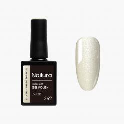 Nailura - Gel Polish 362 - Silver White Sparkle - 10 ml - Beauty