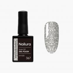 Nailura - Gel Polish 367 - Steel Gray Sparkle - 10 ml - Beauty