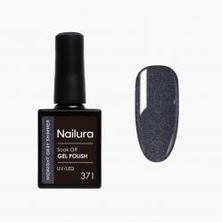 Nailura - Gel Polish 371 - Midnight Gray Shimmer - 10 ml - Beauty