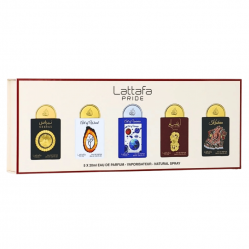 Lattafa - 5x20 ml Collection - Giftset (Nebras, Kashan, Art of Wood, Art of Universe & Ansaam Gold) - Beauty