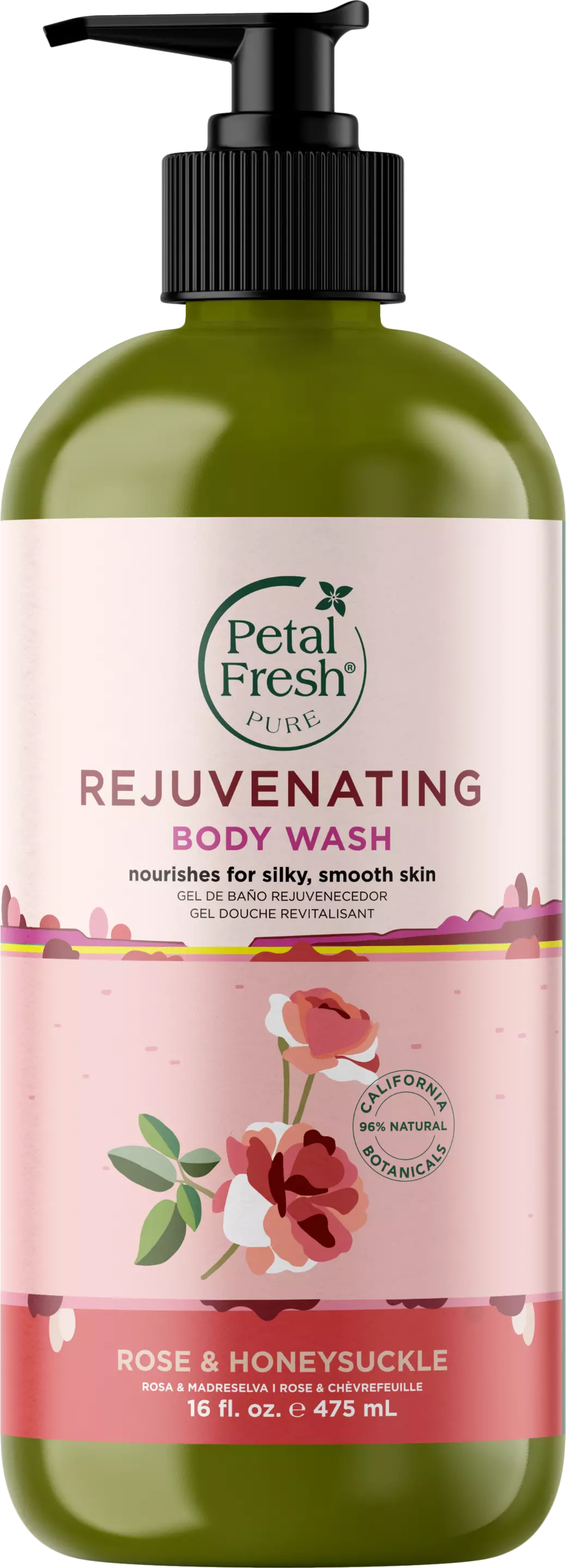 Petal Fresh - Pure Rose & Honeysuckle Body Wash 475 ml - Beauty