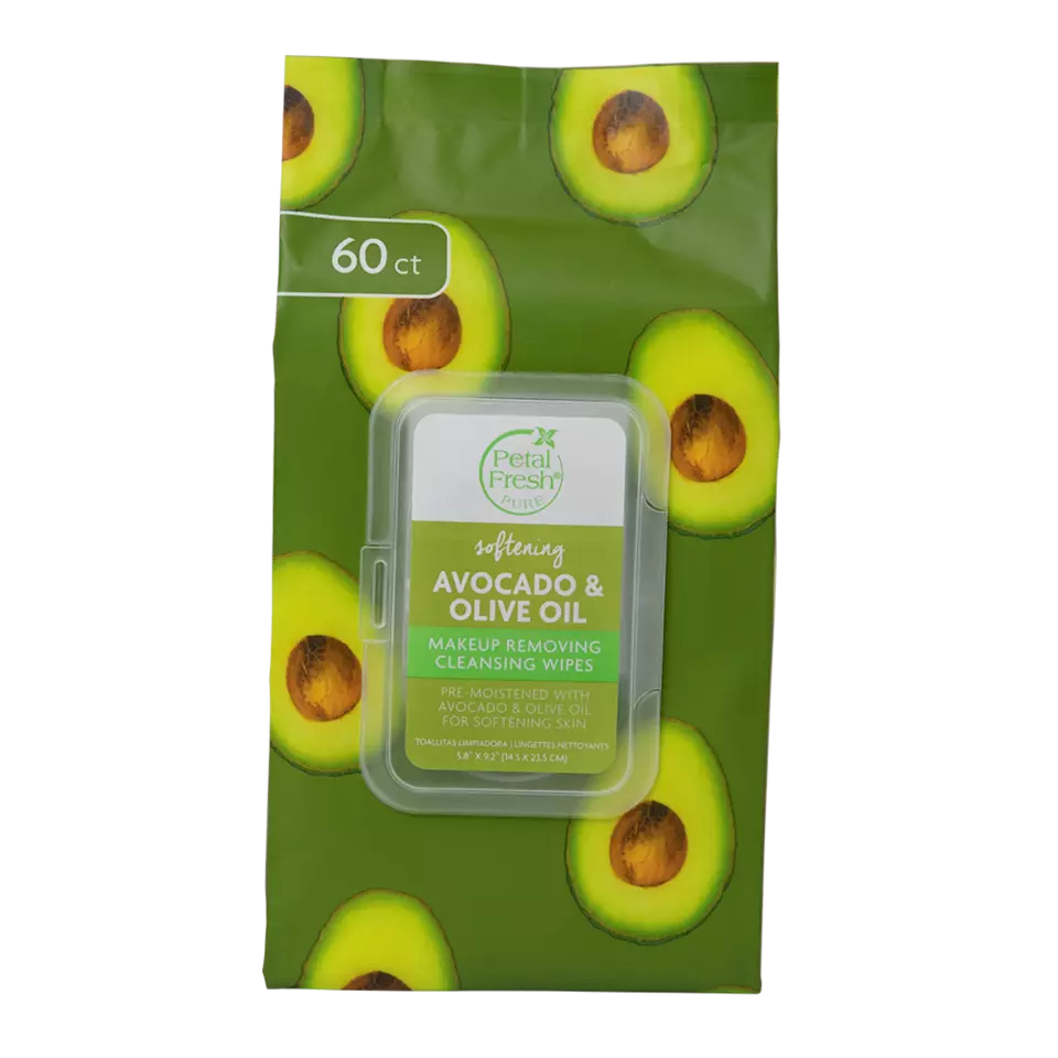 Petal Fresh - Pure Avocado & Olive Oil Makeup Removing Wipes - Beauty