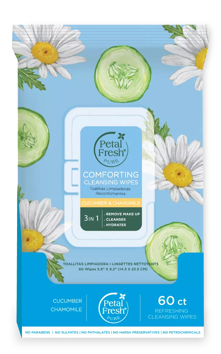 Petal Fresh - Pure Comforting Cucumber & Chamomile Cleansing Wipes - Beauty
