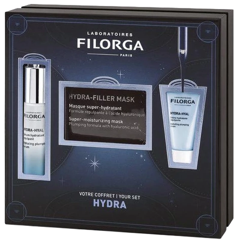 Filorga -  Filorga Hydra-Hyal Serum 30 ml + Hydra-Hyal Cream 15 ml + Hydra-Filler Mask - Giftset - Beauty