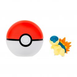 Pokémon - Clip N Go Cyndaquil with Poke Ball (PKW4608) - Toys