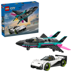 LEGO - LEGO City - Jet vs. Car (60489) - Toys