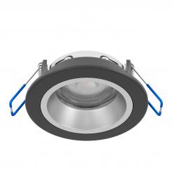 EGLO CONNECT-Z YEBRA-Z Smart Recessed Spot – Black & Silver, RGB + Tunable White, Zigbee, Matter & Thread Compatible - Electronics