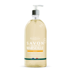 BeauTerra - Marseille Liquid Soap - Surgras Amande Douce - 1L - Beauty