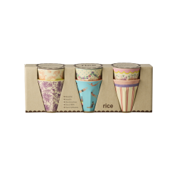 Rice - Melamine Cups with Glory Days Prints - Small - 160 ml - Baby and Children