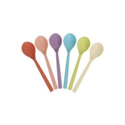 Rice - Melamine Tea Spoon - Glory Days Colors - Set of 6 - Baby and Children