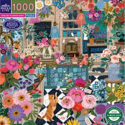 Eeboo - Puzzle 1000 pcs - English Flower Shop (EPZT440) - Toys