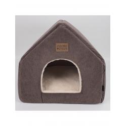 Nordic paws - Elva Cat Cave - Brown/Beige - 46 x 43 x 42 cm - Pet Supplies