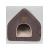 Nordic paws - Elva Cat Cave - Brown/Beige - 46 x 43 x 42 cm - Pet Supplies