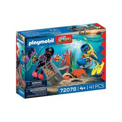 PLAYMOBIL - Police Diver with Treasure (72078) - Toys