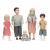 Lundby - Family Mom, Dad, 2 Children & 1 Baby (18036) - Toys