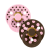 BIBS - Pacifier Studio Colour 2 Pack Polka Latex - Baby Pink/Mocha - Size 1 - Baby and Children