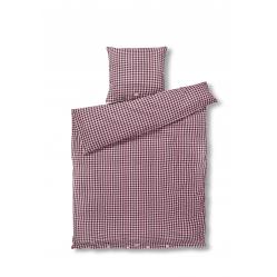Juna - Bæk&Bølge Bed Linen - Plum/Rose - 140x220 cm - Home and Kitchen