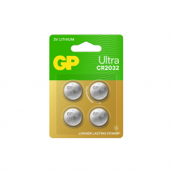 GP - Ultra Lithium Cell Battery CR2032, 3V (4-pack) - Electronics