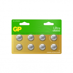 GP - Ultra Lithium Cell Battery CR2032, 3V (8-pack) - Electronics