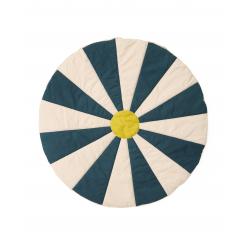 Kids Concept - Play Mat Circus - Teal - 112x112x2 cm - Baby and Children